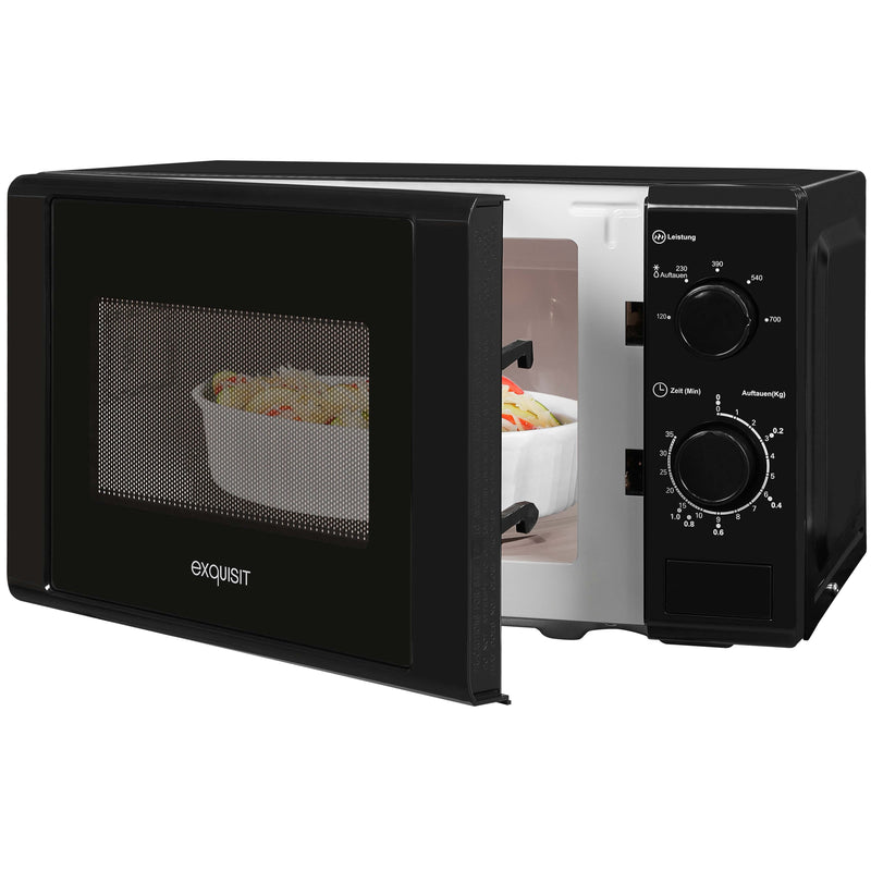 EXQUISIT - Mikrowellengerät Mikrowelle MW 900-030 sw 700W,20L