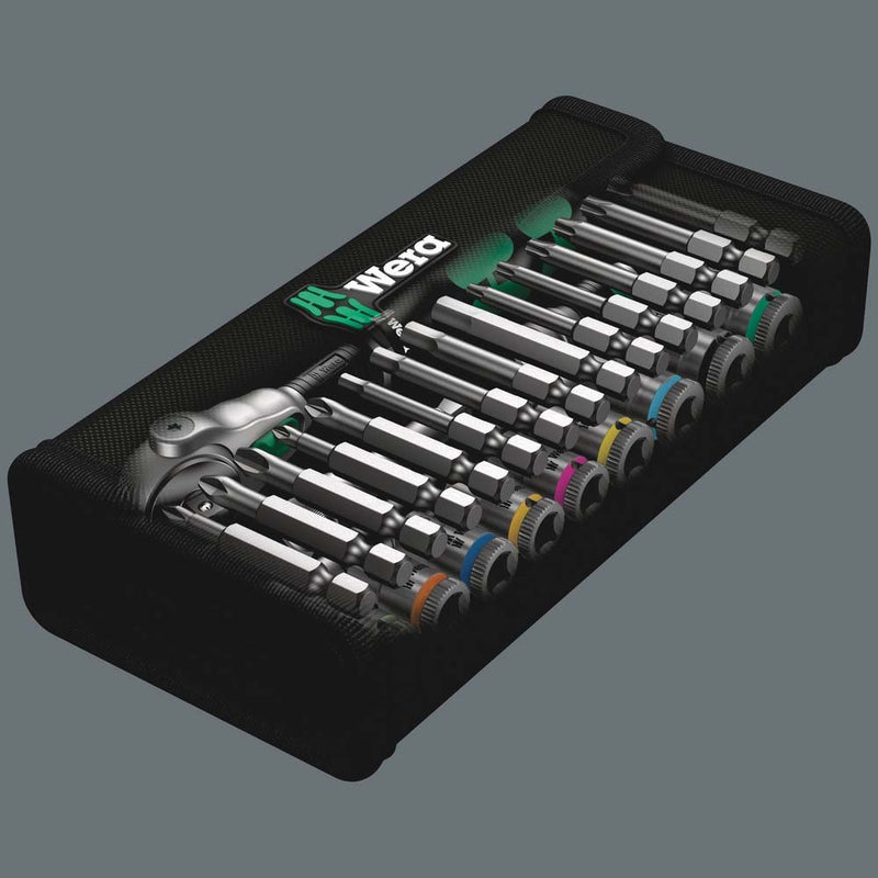 Wera - Steckschlüsselset Zyklop Speed-Knarrensatz 004016 1/4"-Antrieb 28-tlg