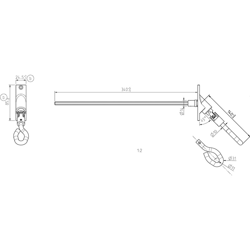 DELTA DORE - Zubehör/Ersatzteile für Tor-/Rollladenantriebe Gelenkkurbelöse GGK 539-16-1