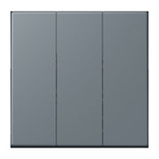 Jung - Abdeckung/Bedienelement für Installationsschalterprogramme Wippe 3fach LC 993 BF 251 gris 59 (4320H)