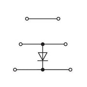 WAGO - Bauelement-Reihenklemme Bauelementklemme 2002-3211/1000-676 Diode 1N4007,grau − 50 Stück