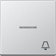 Jung - Abdeckung/Bedienelement für Installationsschalterprogramme Wippe Symbol KLINGEL alu A 590 KO5 K AL für beleuchtb.Taster