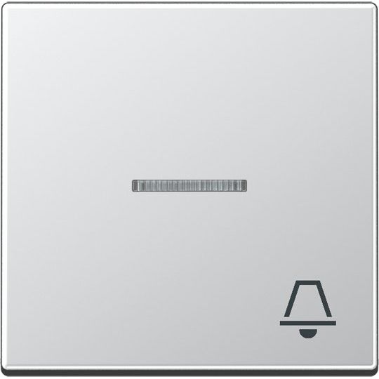Jung - Abdeckung/Bedienelement für Installationsschalterprogramme Wippe Symbol KLINGEL alu A 590 KO5 K AL für beleuchtb.Taster