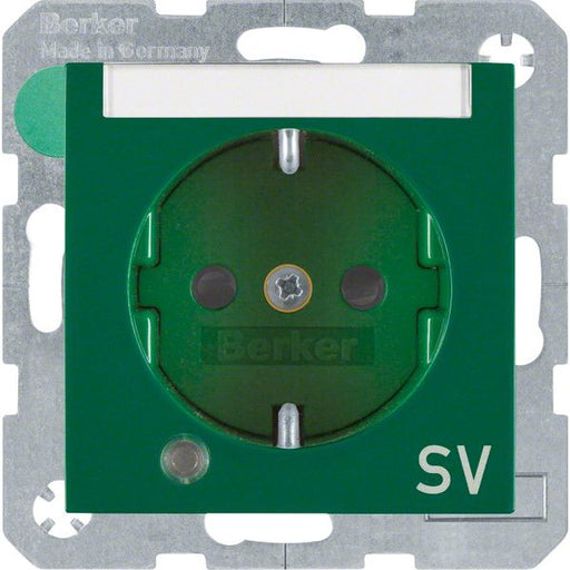 Berker - Steckdose SCHUKO-Steckdose gn/gl 41108913 Kontroll-LED