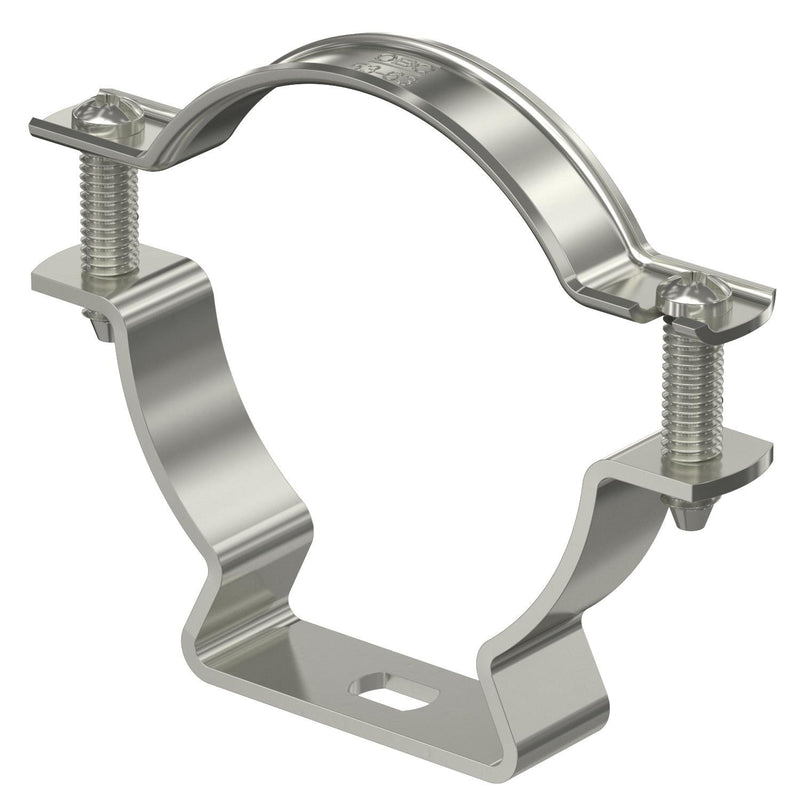 OBO Bettermann - Befestigungsschelle für Kabel/Rohre Abstandschelle ASL 733 63 A4 mit Langloch 53-63mm − 20 Stück