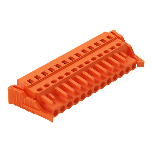 WAGO - Kabelsteckverbinder für Leiterplattensteckverbinder 1-Leiter-Federleiste 231-313/037-000 CAGECLAMP,2,5mm²,or − 25 Stück