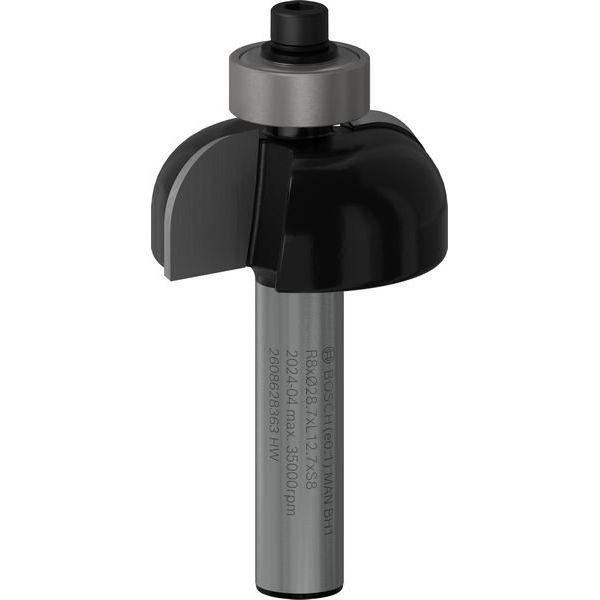 Bosch - Fräser PRO Hohlkehlfräser, 2608628363 R 8, Schaft 8 mm