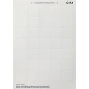 Gira - Bezeichnungsmaterial für Installationsschalterprogramme Beschriftungsbogen 108900 f.Tastsensor 2plus