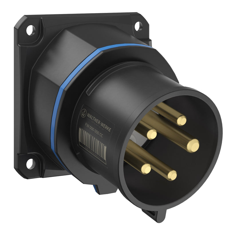 Walther Werke - CEE-Gerätestecker (IEC 60309) CEE NEO Anbaugerätestecker FW733509CC schräg 32A 5P 9h
