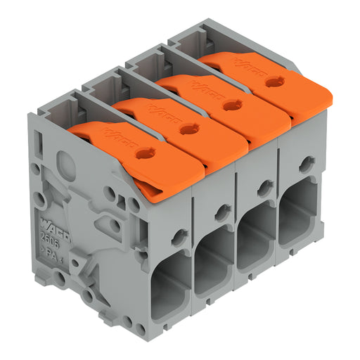 WAGO - Leiterplattenklemme 2606-1104 6mm²,gr − 60 Stück
