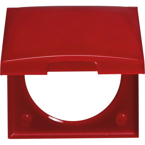Berker - Abdeckrahmen Rahmen 1f m Klappdeckel 918282576 ITG Flow rot