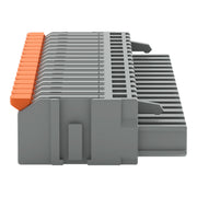 WAGO - Kabelsteckverbinder für Leiterplattensteckverbinder 1-Leiter-Federleiste,Hebel 2231-1116/327-000 PushinCAGECLAMP,grau − 25 Stück
