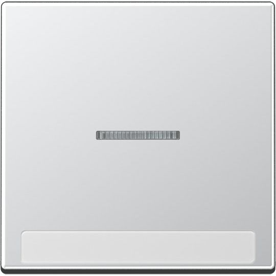 Jung - Abdeckung/Bedienelement für Installationsschalterprogramme Wippe mit Schriftfeld A 590 BF NA KO5 AL 1fach aluminium