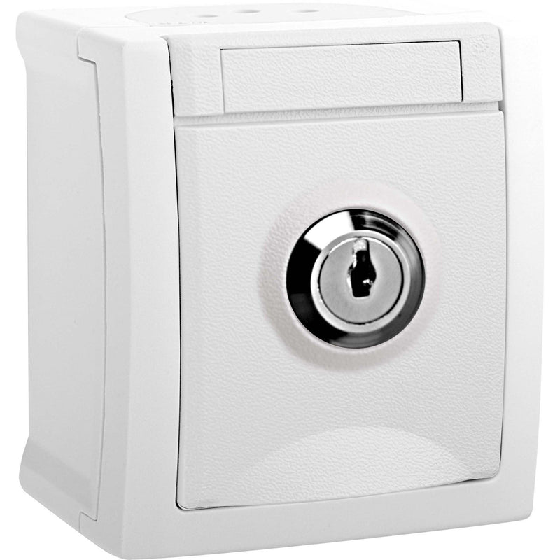 Panasonic - Steckdose abschließbar 90591141-DE Nr.1 FR-AP ws