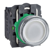 Schneider Electric - Drucktaster, Komplettgerät Leuchtdrucktaster ws XB5AW31M5 LED MODUL 230V/1S1Ö