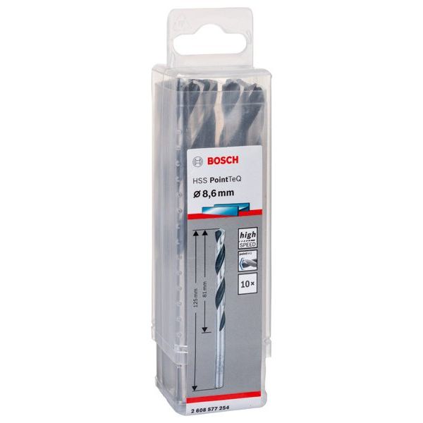 Bosch - Bohrer Metallspiralbohrer HSS 2608577254 PointTeQ DIN 338 8,6
