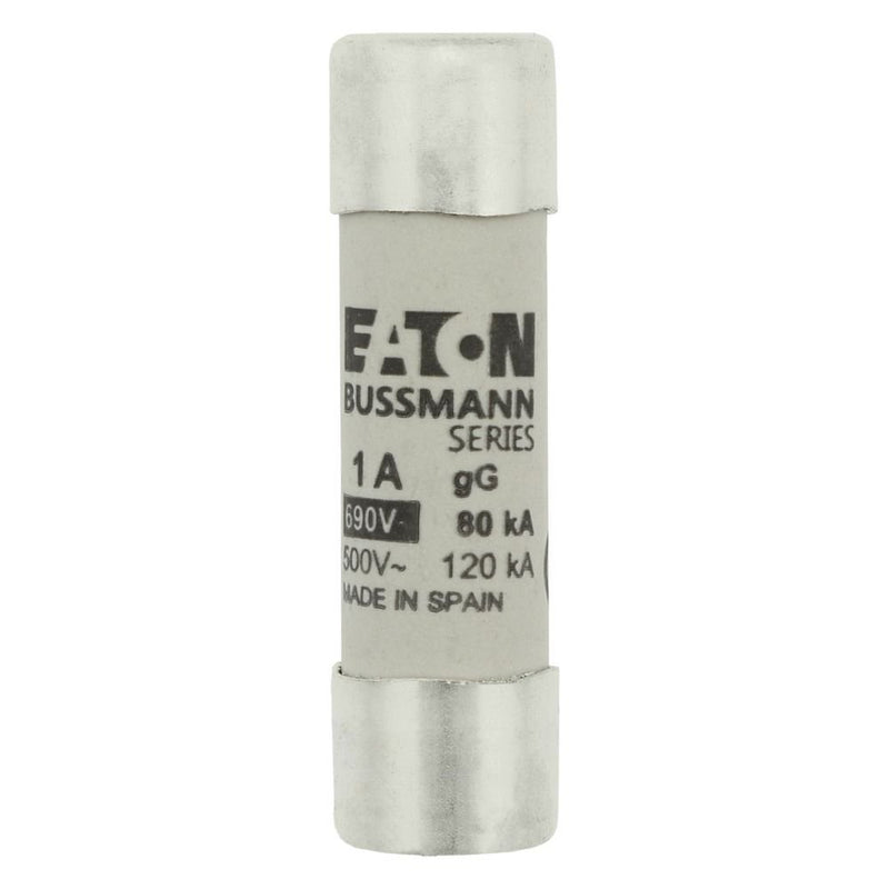 Eaton - Zylindrische Sicherung Sicherungseinsatz Nieders. CYLINDRICA#C14G1 1A AC 690V 80kA − 10 Stück