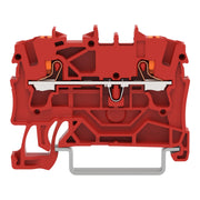 WAGO - Durchgangs-Reihenklemme 2-Leiter-Durchgangsklemme 2202-1203 2,5mm²,rot − 100 Stück