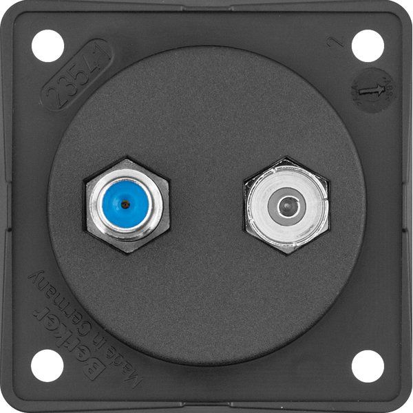 Berker - Antennensteckdose Antennen-Steckdose 9456005 TV/SAT sw