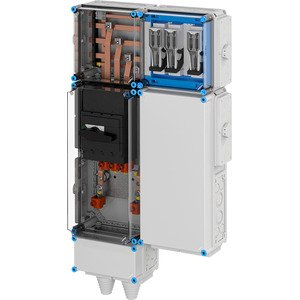 Hensel - Verteilerschrank für Energieversorgung Ladeverteiler Mi EV 43kW 3000 b. z. 3 Ladepunkte