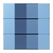Jung - Abdeckung/Bedienelement für Installationsschalterprogramme Tastensatz 3fach LC 503 TSA 256 bleu ceruleen 59