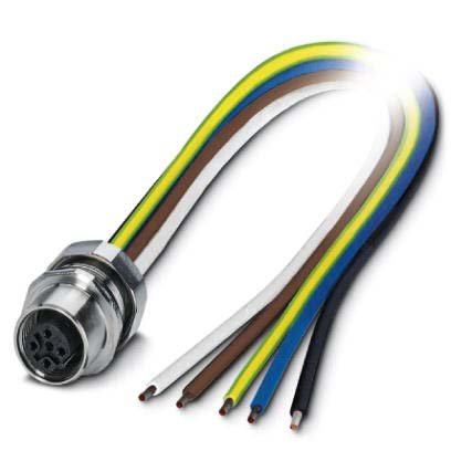 Phoenix Contact - Rundsteckverbinder, feldkonfektionierbar (Industriesteckverbinder) Einbausteckverbinder SACC-EC-M12F#1424023