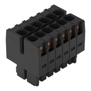 WAGO - Ein- und mehrpolige Klemmenleiste 1-LeiterFederleiste2reihig 713-1106 CAGECLAMP 1,5mm²,sw − 50 Stück