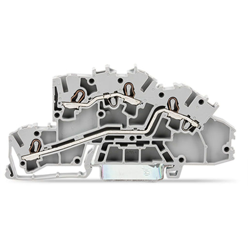 WAGO - Installations-Etagenklemme Installationsetagenklemme 2003-7642 4mm² L/L grau