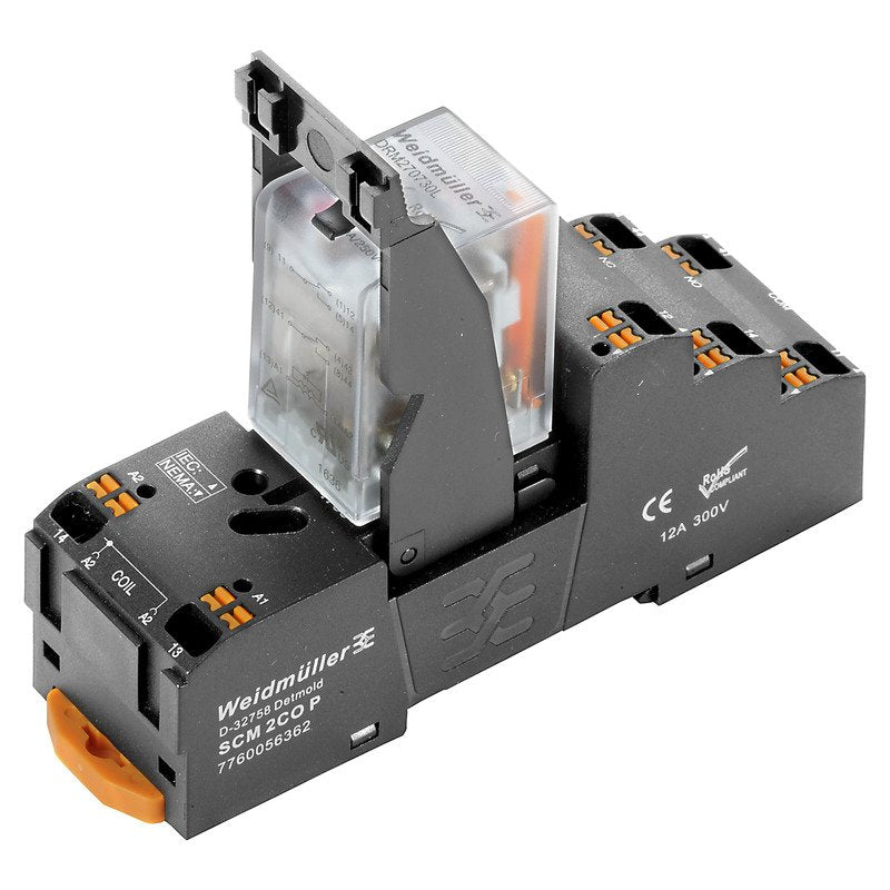 Weidmüller - Schaltrelais Koppelrelais 115VAC DRMKITP 1#2575990000 2 Wechsler − 10 Stück