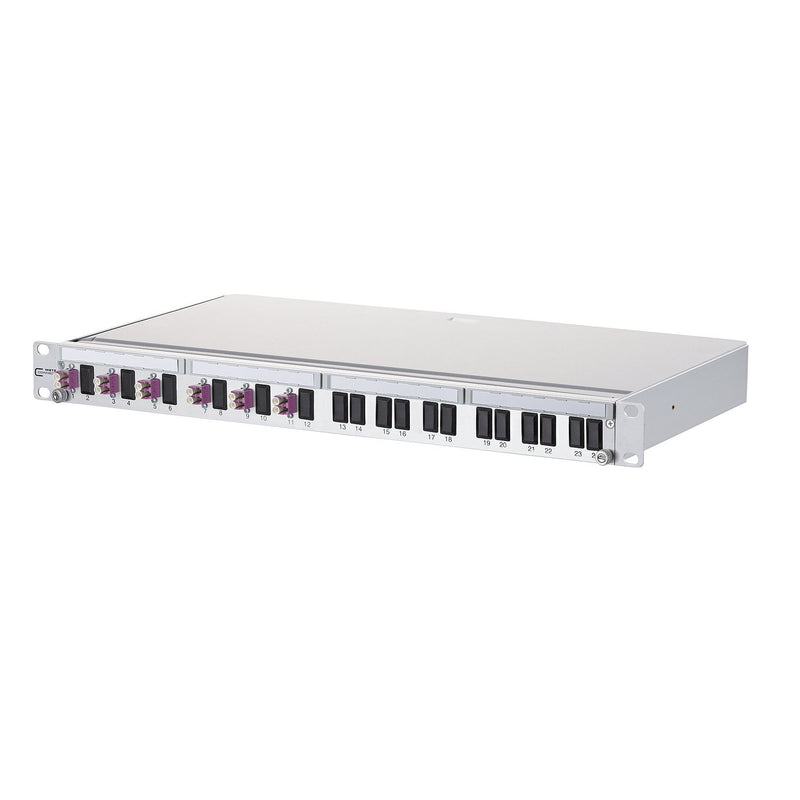 Metz Connect - Patchpanel LWL LWL-Patchfeld OpDAT PA 1502277506-E 6xLC-D OM4 bestückt