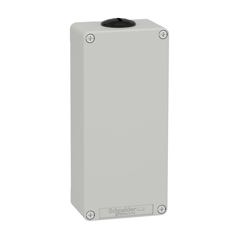 Schneider Electric - Gehäuse für Befehls- und Meldegeräte Leergehäuse XAP, Metall XAPD31 grau, ohne Bohrung