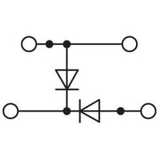 Phoenix Contact - Bauelement-Reihenklemme Bauelementreihenklemme PTTB2,52DIO/#1032734 500V,0,5A, 0,14-4qmm − 50 Stück