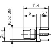 Telegärtner - Koax-Steckverbinder SMC-Anbaustecker AU 100024900 für LTP, 50Ohm − 5 Stück