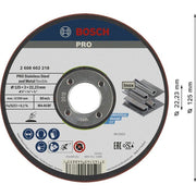 Bosch - Trenn-/Schleifscheibe PRO Semi-Flexible 2608602218 Schleifscheibe 125 x