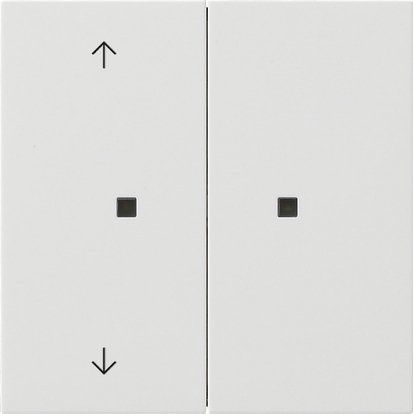 Gira - Bussystem-Tastwippe KNX RF Bedienaufsatz 2-f. 5108112 Reinweiß
