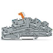 WAGO - Installations-Etagenklemme Installationsetagenklemme 2003-6641 4mm² grau NT/L/PE