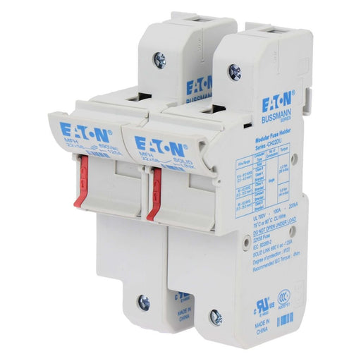 Eaton - Halter für zylindrische Sicherung Sicherungseinsatz Nieders. 1 POLE 22X#CH221DNU 125A AC 690V − 3 Stück