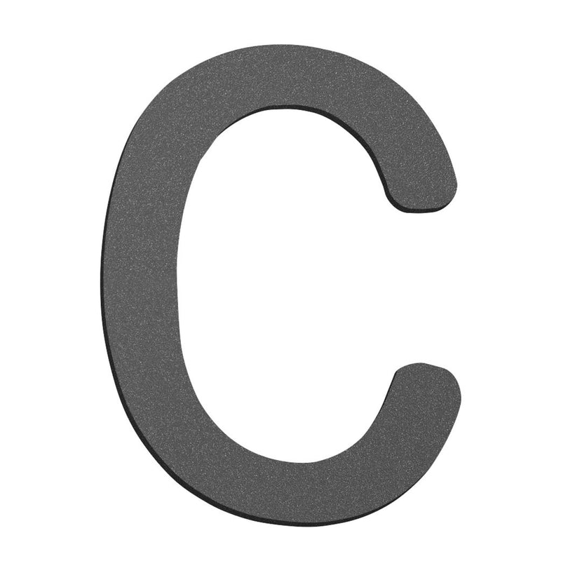 CMD Creativ - Beschriftung Buchstaben/Zahlen Hausnummer c Klein HN-c anthrazit anthrazit, 16 cm