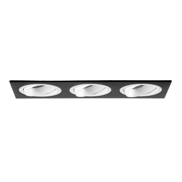 Brumberg Leuchten - Downlight/Strahler/Flutlicht Einbaumodul rechteckig 45028560 3-fach