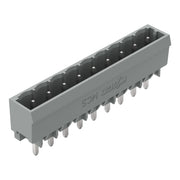 WAGO - Leiterplattensteckverbinder THT-Stiftleiste Lötstift 231-169/001-000 1,2x1,2,gerade,grau − 100 Stück