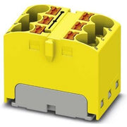 Phoenix Contact - Durchgangs-Reihenklemme Verteilerblock PTFIX 6X4 YE 6p, 0,2-6qmm, gelb − 10 Stück