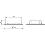 Philips Lighting - Mechanisches Zubehör/Ersatzteile für Leuchten Deckeneinbaurahmen ZBP333CFRML360W360WH