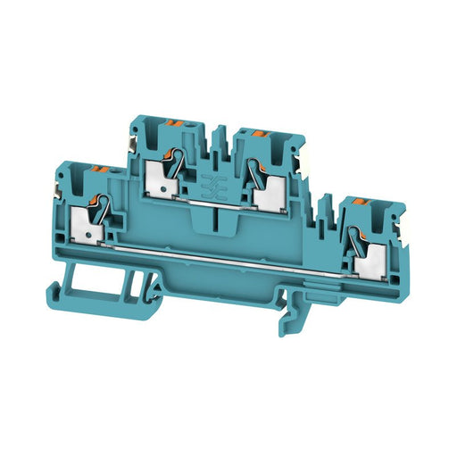 Weidmüller - Durchgangs-Reihenklemme Klemme A2T 2.5 DL BL PUSH IN, 2.5 mm² − 50 Stück