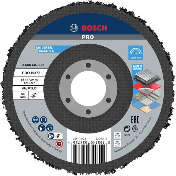 Bosch - Trenn-/Schleifscheibe PRO N377 2608607632 Reinigungsscheibe