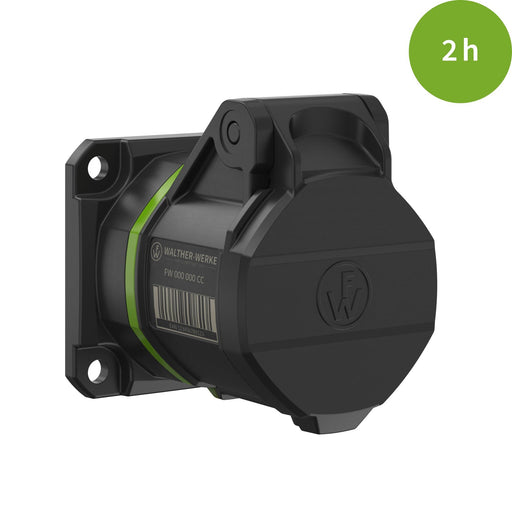 Walther Werke - CEE-Anbausteckdose (IEC 60309) CEE NEO Anbaudose FW412302CC gerade 1 6A 3P 2h