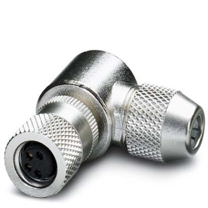 Phoenix Contact - Rundsteckverbinder, feldkonfektionierbar (Industriesteckverbinder) Steckverbinder SACC-M 8FR-4CON-SH 4-polig Bu/gew M8
