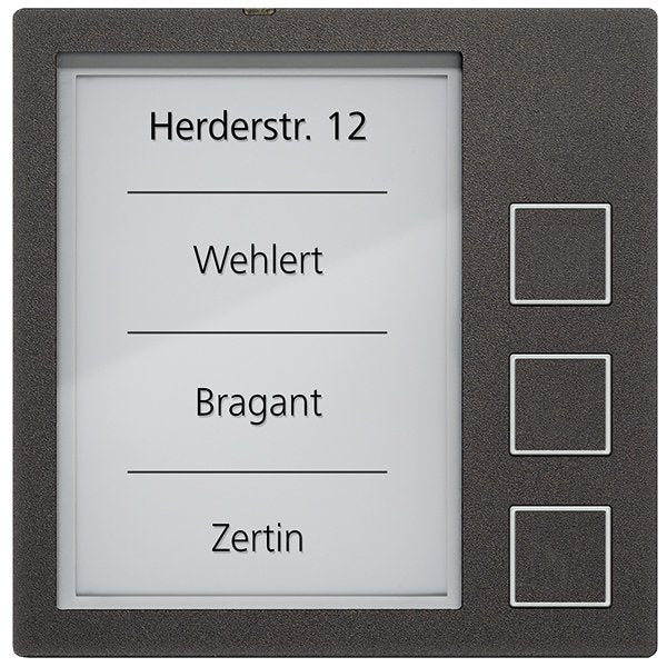 TCS Tür Control - Funktionsmodul für Türkommunikation Klingeltastenmodul AMI10913-0057 3-Tasten SW