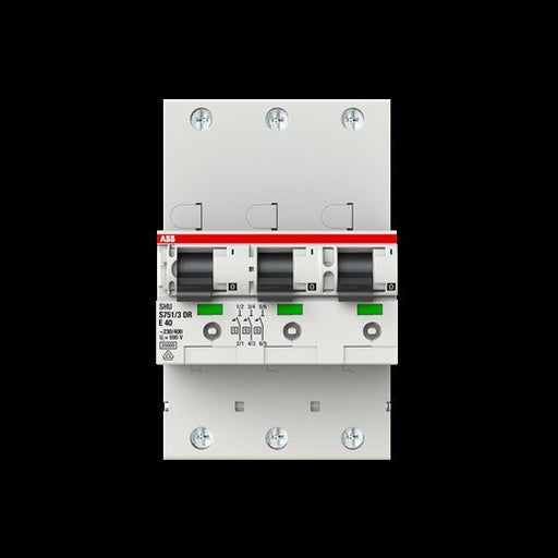 ABB Stotz S&J - Selektiver Hauptleitungsschutzschalter Haupleitungsschutzschalter S751/3DR-E40 40A E 25kA 3x1P