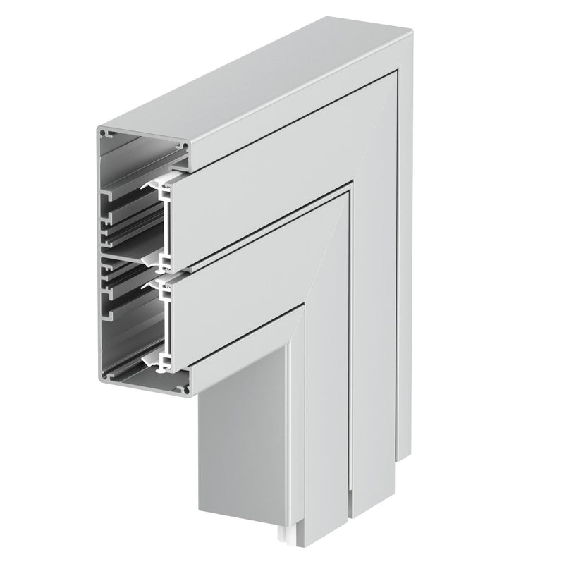 OBO Bettermann - Flachwinkel für Geräteeinbaukanal Flachwinkel GA-FS53130EL Alu starre Form