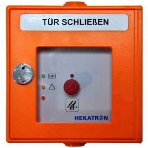 Hekatron Vertriebs - Taster Handauslösung DKT 02 or orange 24V 2x1 Wechs